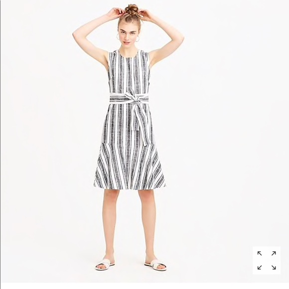 JCrew Tall Belted dress NWT red or black - Picture 2 of 8